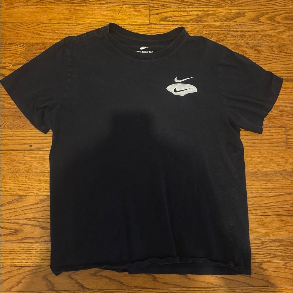 Nike Black Tee with White Logo